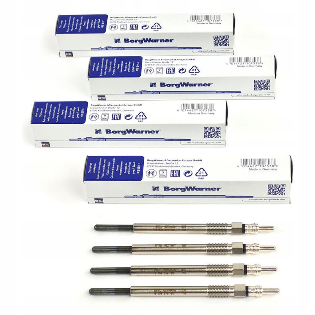 фото №1, 4x свічка розжарювання citroen berlingo i ii 1.6 hdi beru