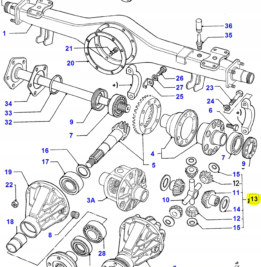фото №13, Набір - колесо зубчасте механізм. диференціал. ford transit 1985-1991 оригінальний номер 1477129