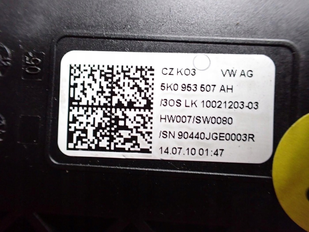 фото №8, Рычаг переключатель комбинированный лента 5k0953549b vw golf v vi plus + 10r