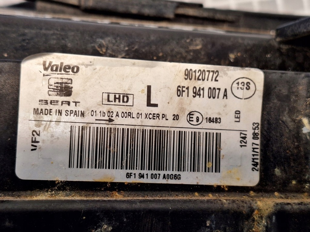 фото №7, Лампа перед передня ліва seat arona full led 6f1 ibiza v europa демонтований