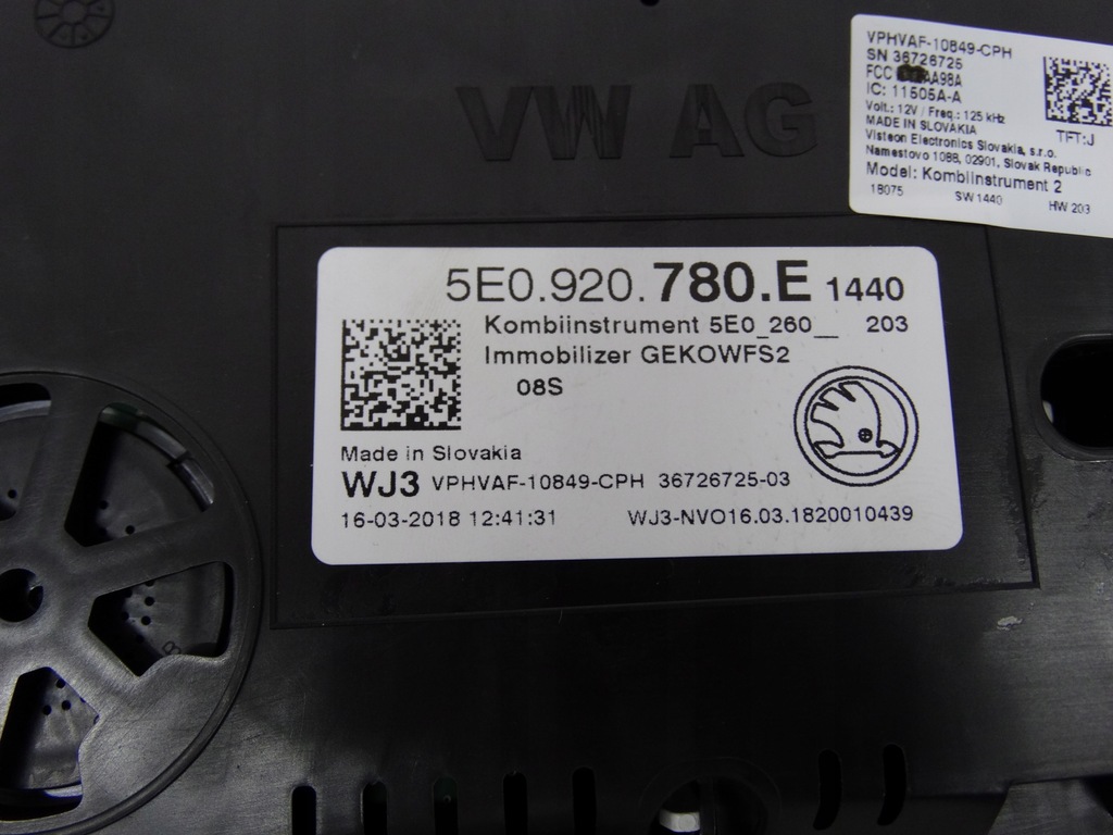 фото №10, Skoda octavia iii tsi счетчик 5e0920780e оригинальный