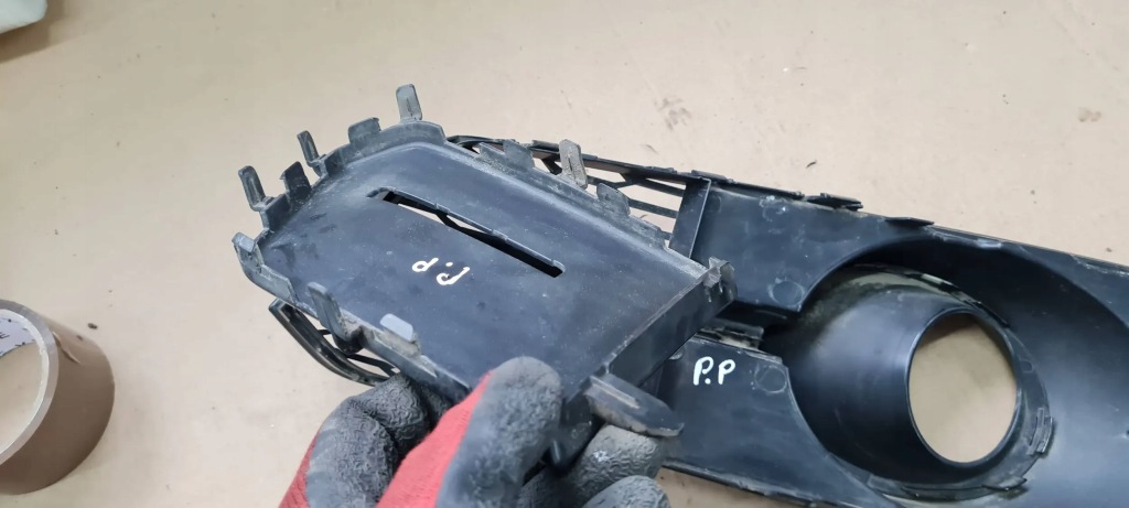 фото №12, S6 c7 4g lift решітка бампера права правий перед pod радар 4g0807682ag black