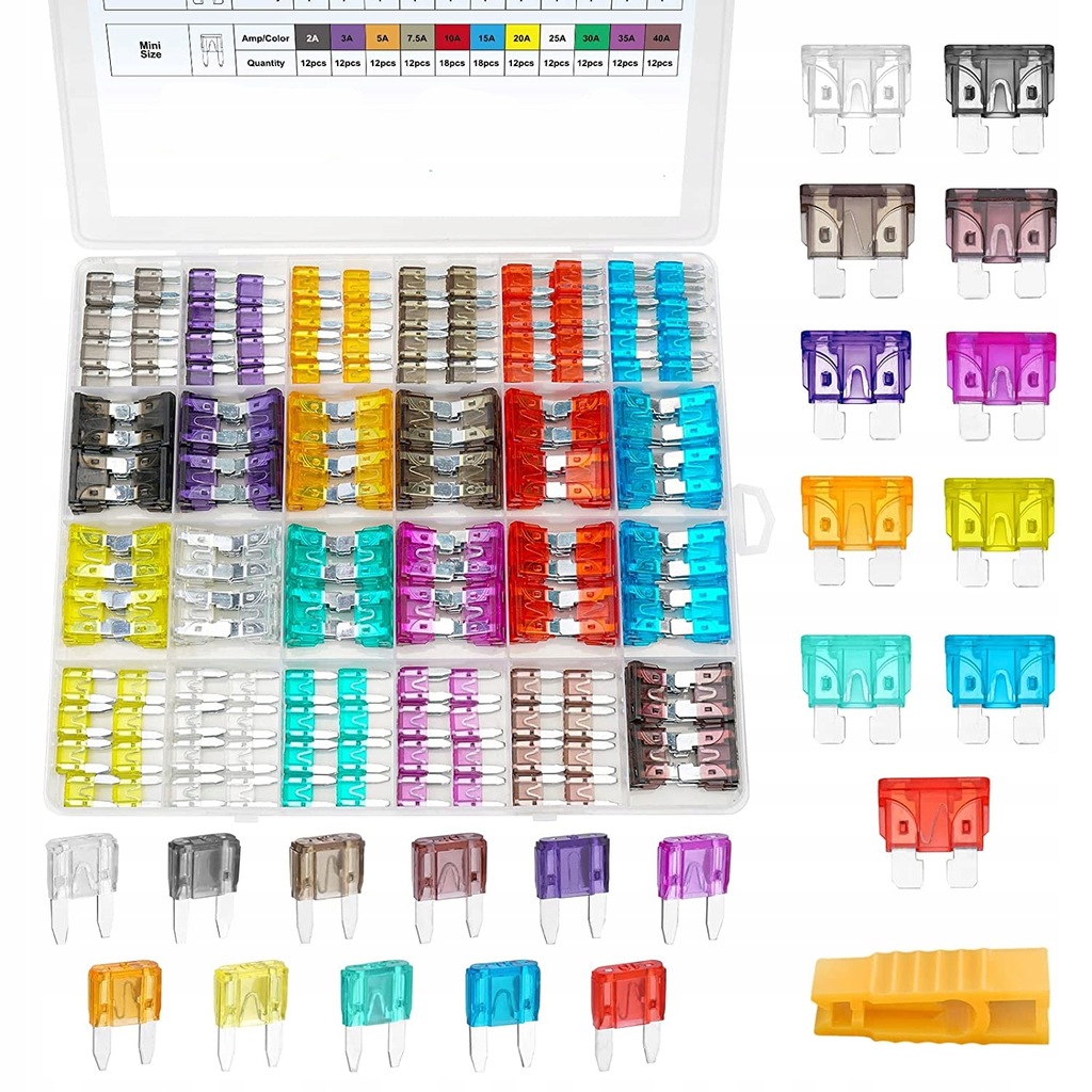 фото №12, Набор автомобильных предохранителей маленький большой предохранители 300 el 2a-40a