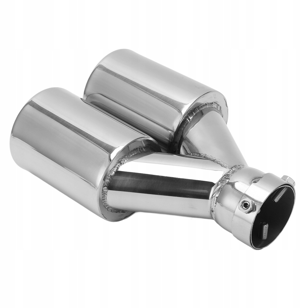 фото №10, Сріблястий автомобіль подвійний вихід труба вихлопна