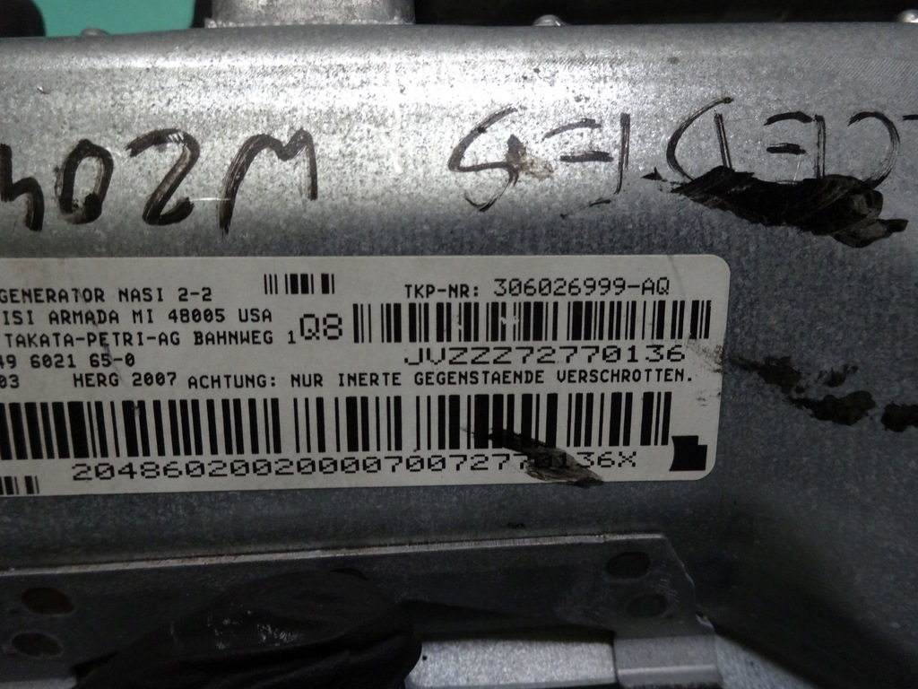 фото №4, Mercedes w204 07r подушка безпеки подушка колінна 306026999-aq