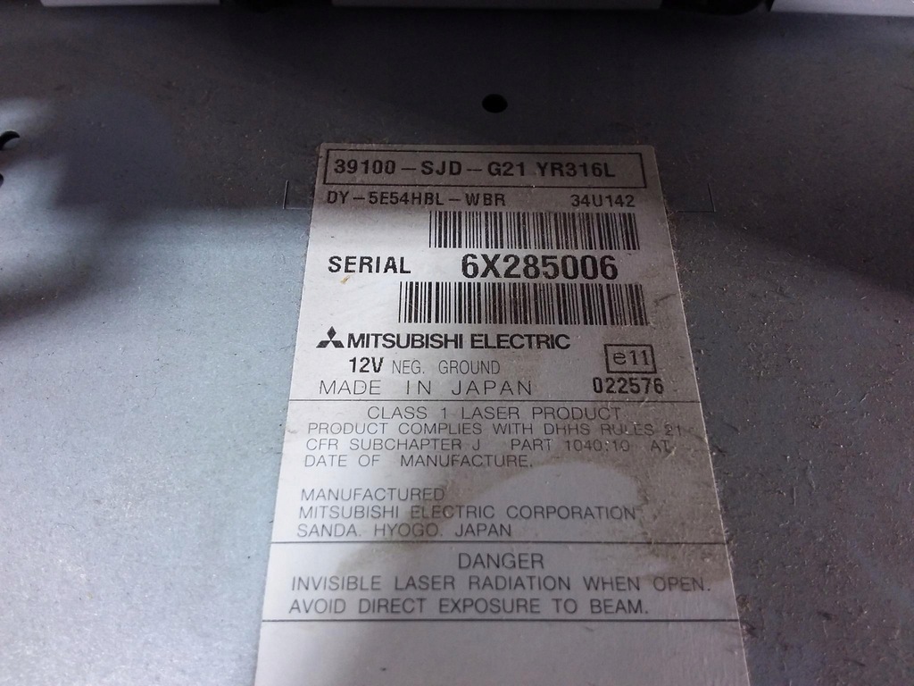 фото №4, Honda fr-v радіо cd 39100-sjd-g21