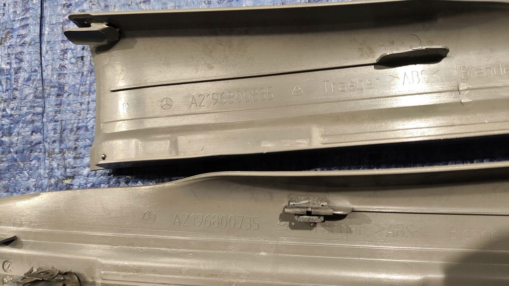 фото №7, Накладки накладки пороговые серые хром комплект mercedes cls w219 c219 lift