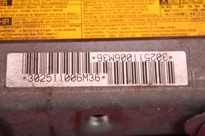 фото №7, Подушка безпеки подушка повітряна водія колінна toyota rav 4 3 iii 05-08