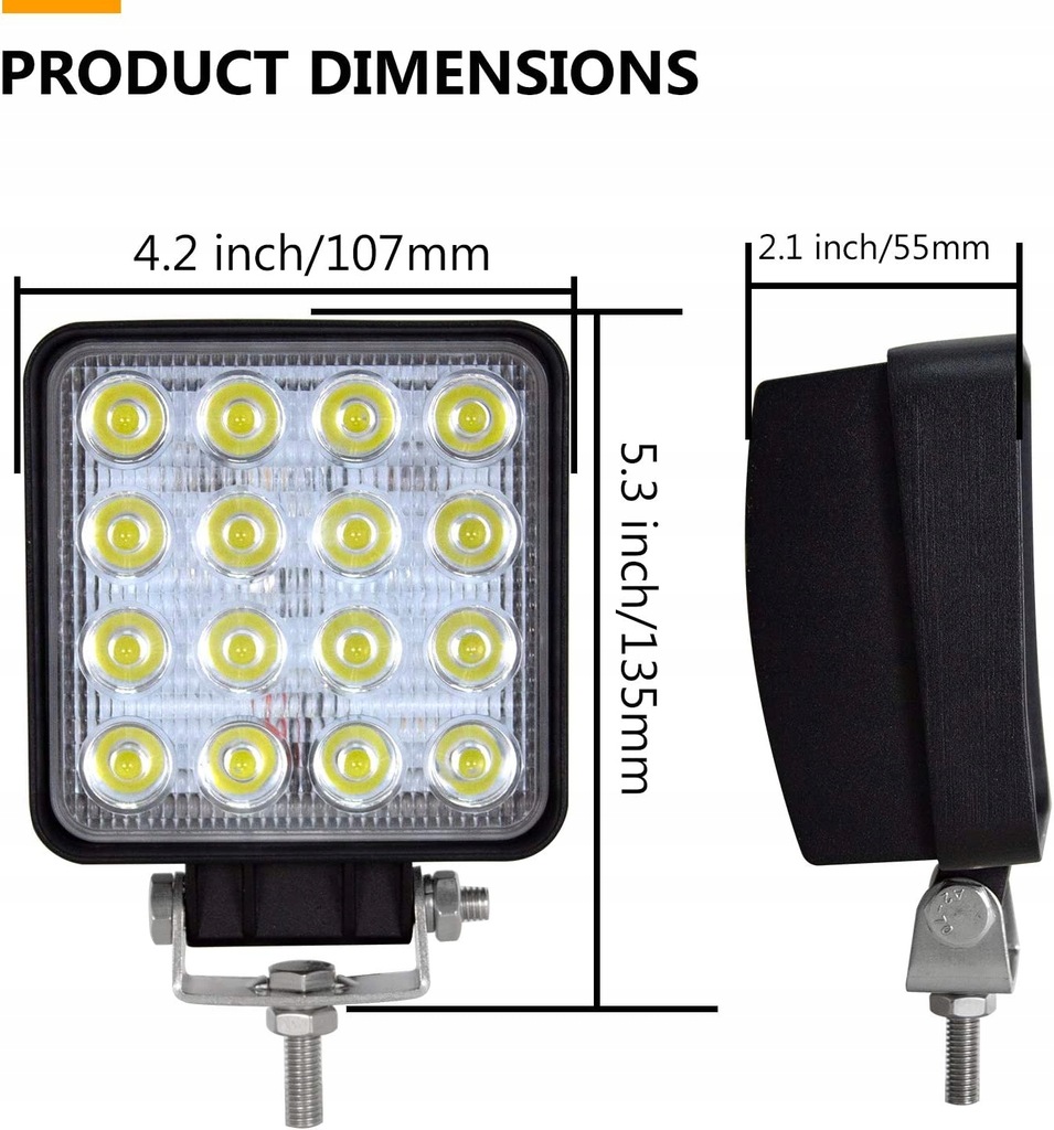 фото №9, 10x протитуманна фара лампа led молдинг освітлення offroad