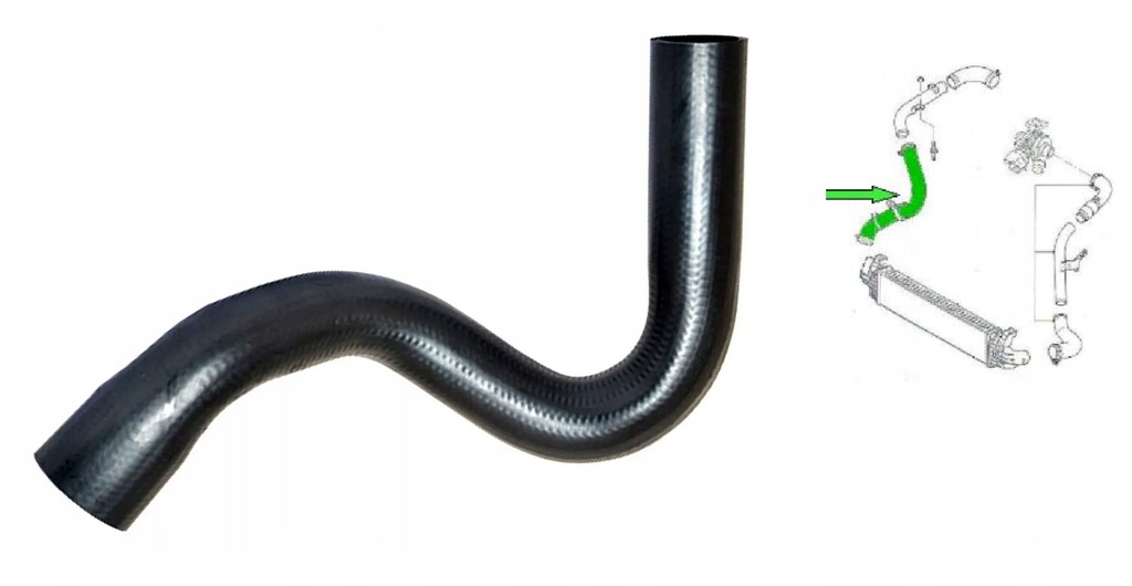 фото №1, Wąż труба турбины воздуха ford focus ii 1.8 tdci