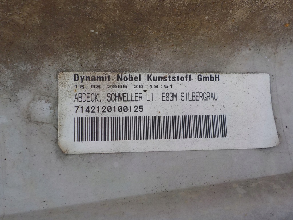 фото №10, 917 bmw x3 e83 m-pakiet накладки накладки пороговые