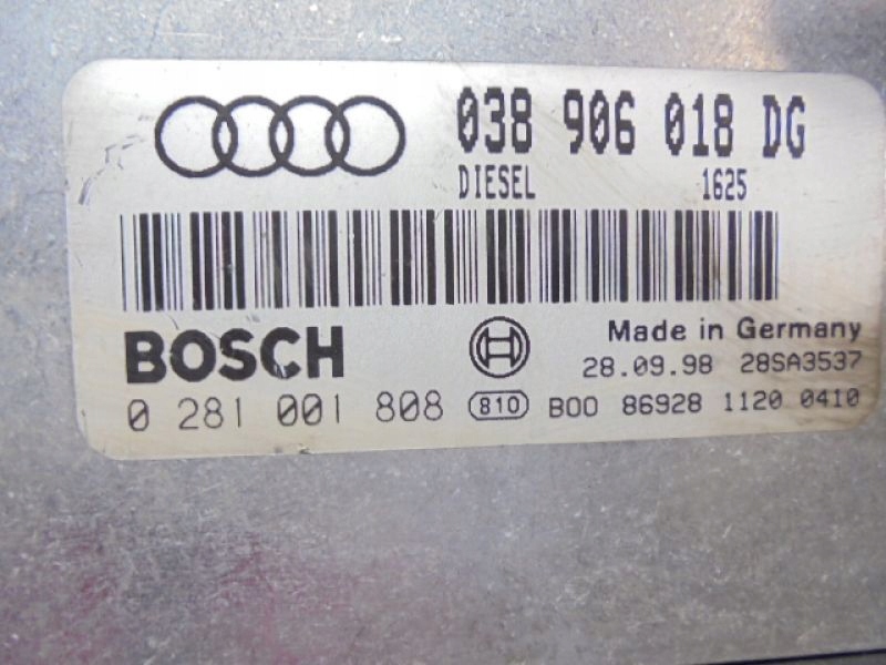 фото №5, Audi a6 c5 бортовой компьютер 038906018dg 1,9tdi 0281001808