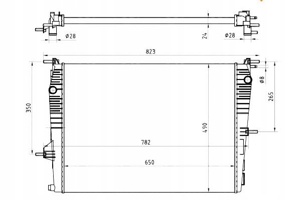 фото №2, Nrf 53965 радиатор, система охлаждение двигателя