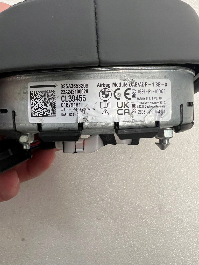 фото №6, Bmw 7 g70 подушка водителя кожа электрик org