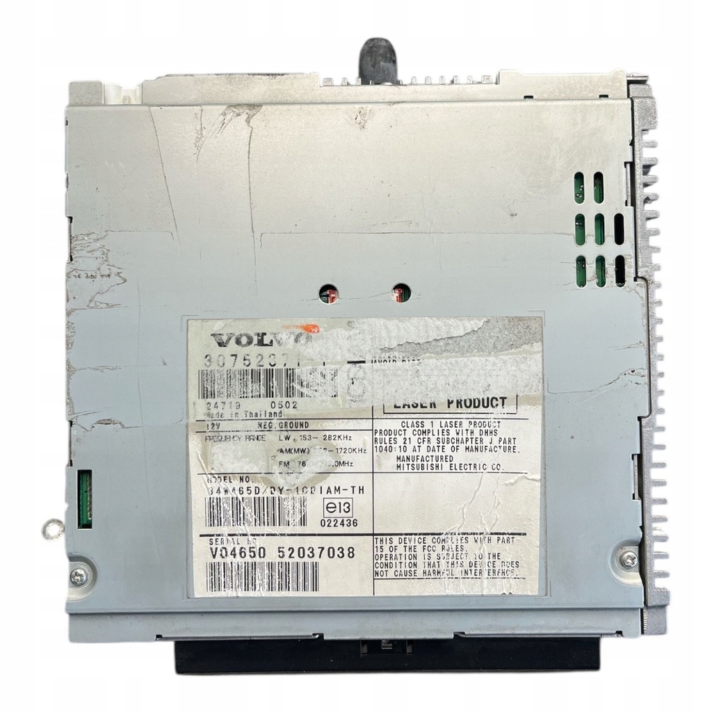 фото №2, Volvo s40 2005 панель / радиопроигрыватель cd/dvd/gps