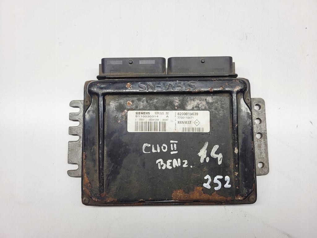 фото №1, Бортовий комп'ютер блок керування двигуна renault clio ii 1.4b s110030314a 8200019639