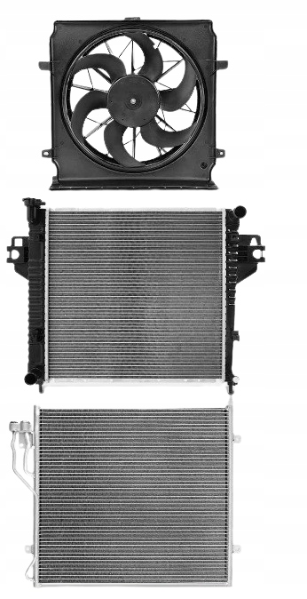 фото №1, Комплект радіатор jeep liberty 2.4 2001-2008