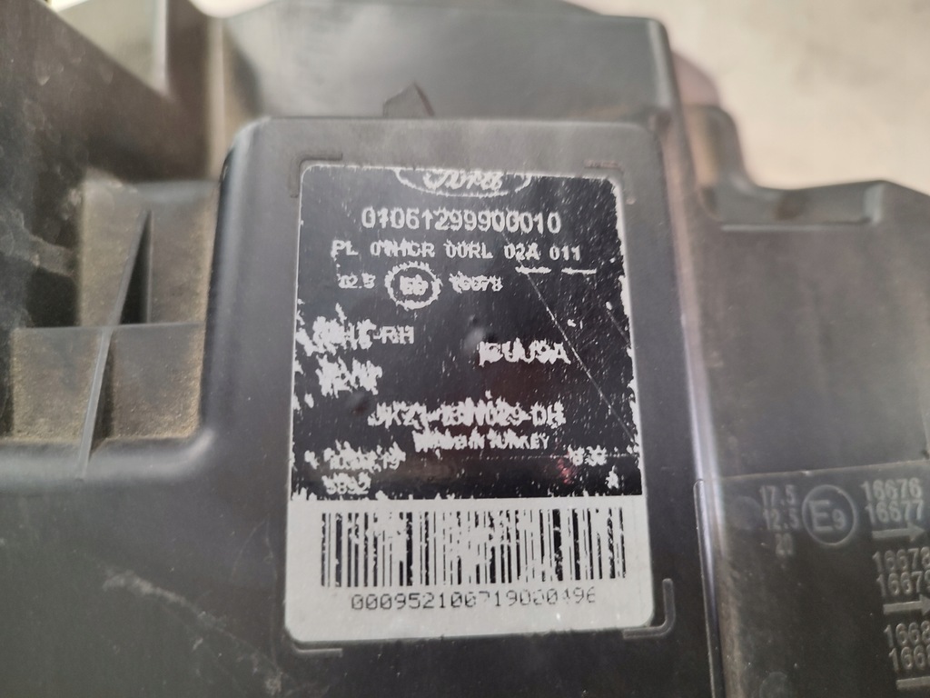 фото №9, Лампа права перед ford transit custom lift jk21-30w029-dh