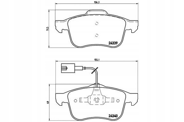 фото №1, Brembo гальмівні колодки гальмівні alfa romeo 159 05- brembo