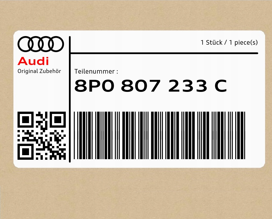 фото №1, Element замикаючий audi rs3