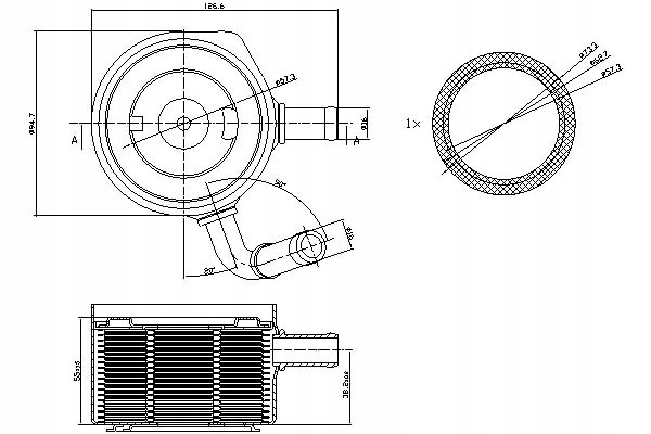 фото №1, Nissens радиатор масла dacia logan logan express