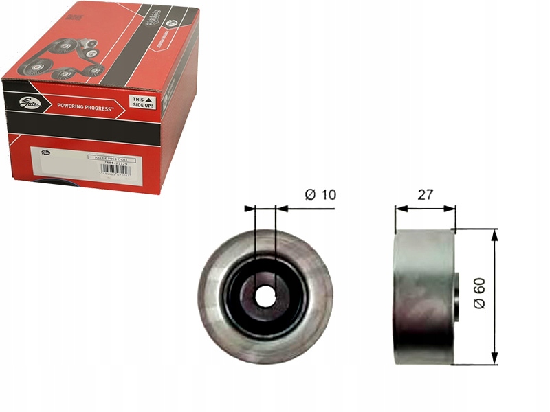 фото №1, Gates ролик направляющая ремень citroen xsara picasso