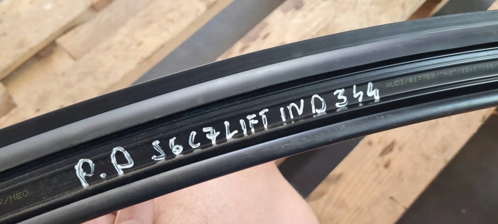 фото №8, S6 c7 4g a6 lift прокладка гумовий скло двері sline czarna права перед