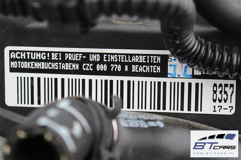 фото №7, Vw audi seat skoda двигатель czca czc 1.4 tsi 92 kw 125 km бензин пробег 64