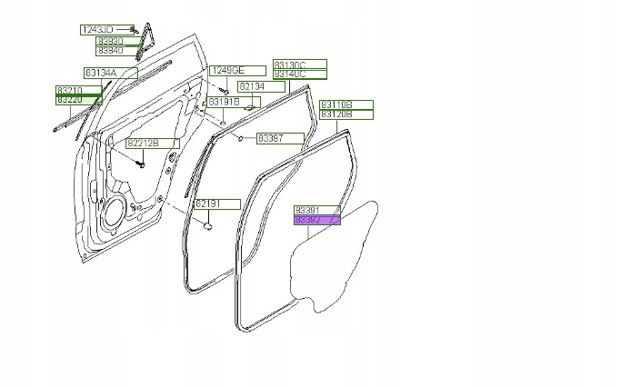 фото №1, Плівка wew. права сторона 833922e000 hyundai tucson