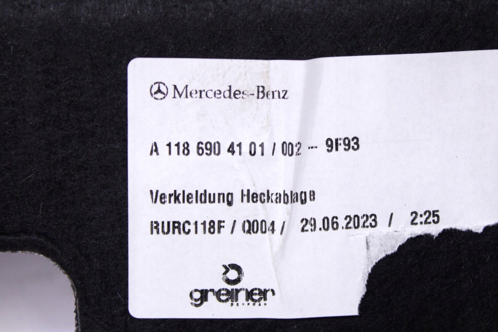 Купити Mercedes cla w118 w247 полиця задня багажника a1186904101