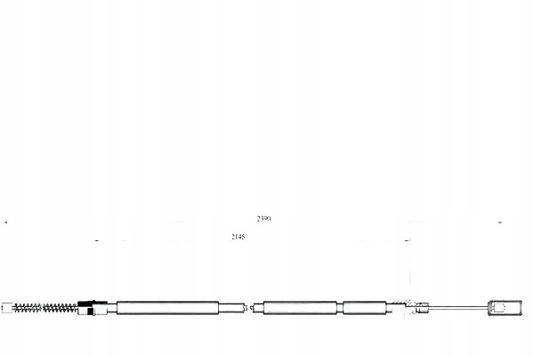 фото №1, Ap трос тормоза ручного citroen dispatch 2.0 hdi