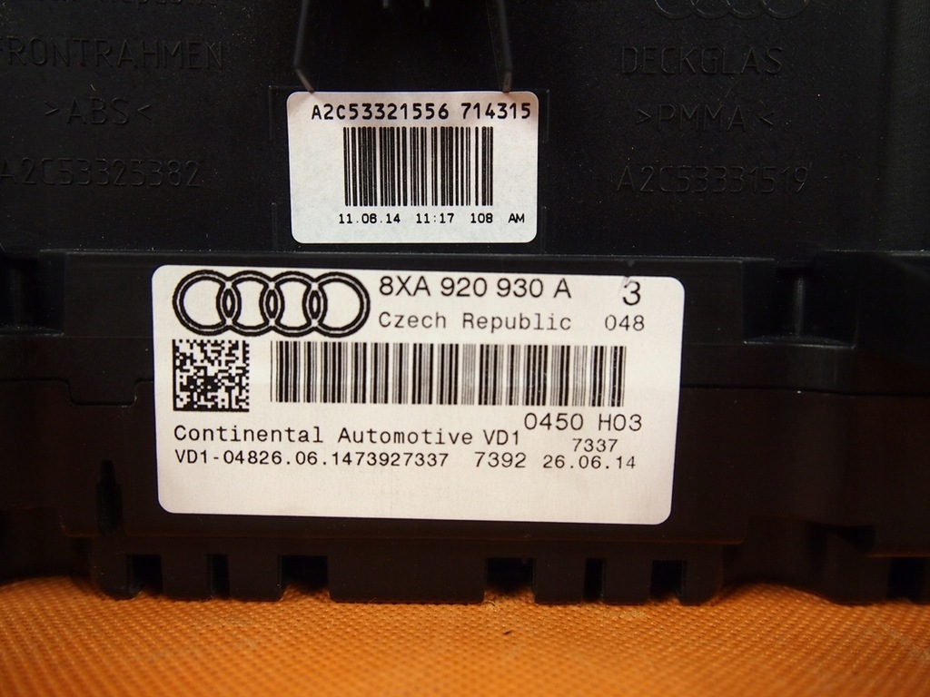 фото №12, Audi a1 8x tfsi dsg счетчик приборы 8xa920930a