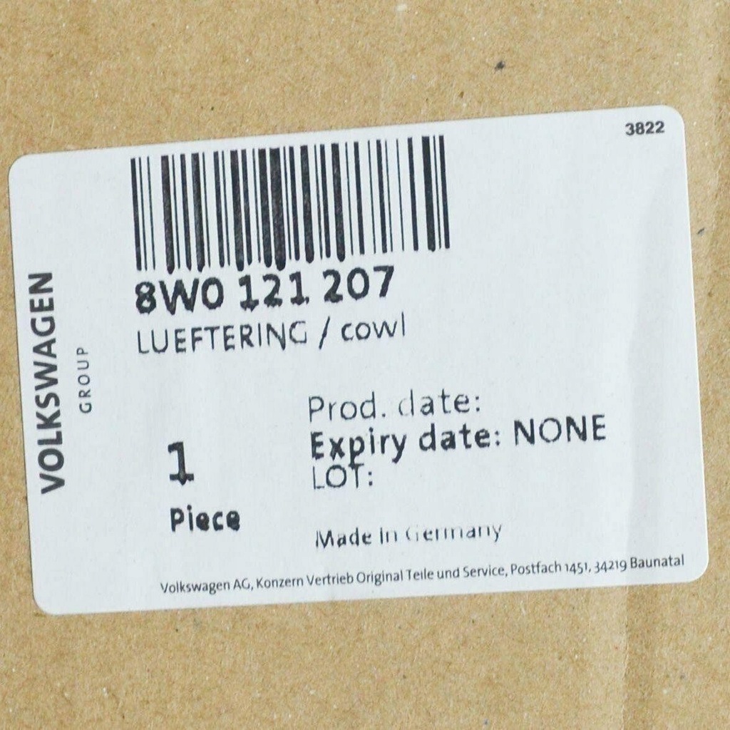 фото №7, Корпус вентилятора audi a4 16- 8w0121207