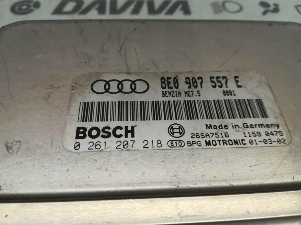 фото №4, Audi a4 модуль модуля управляющего двигателя 2.0 2001