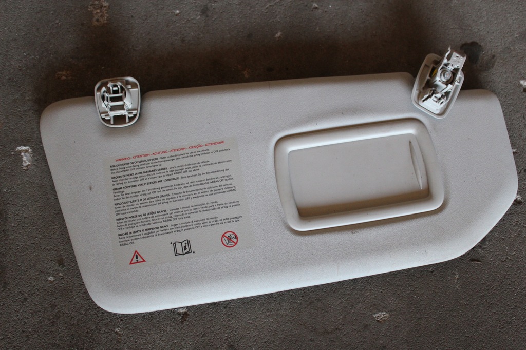 фото №1, Renault grand scenic iii солцезащитный козырёк козырёк пассажира