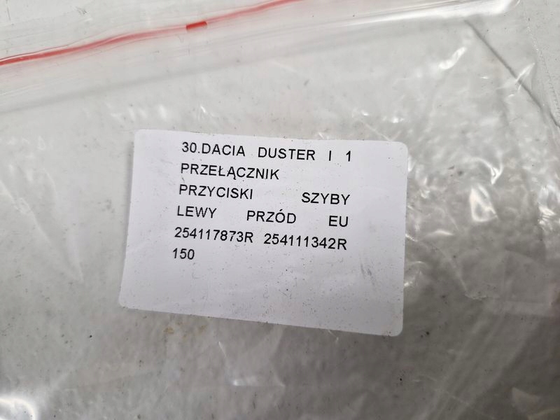 фото №9, Dacia duster i 1 переключатель кнопки панель окон левый перед eu 254117873r
