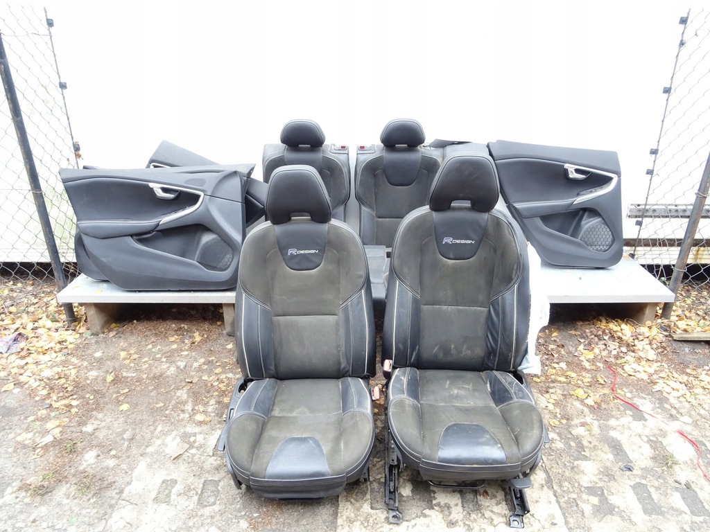 фото №1, Volvo v4o ii сиденья заднее сиденье обшивки комплект r-design