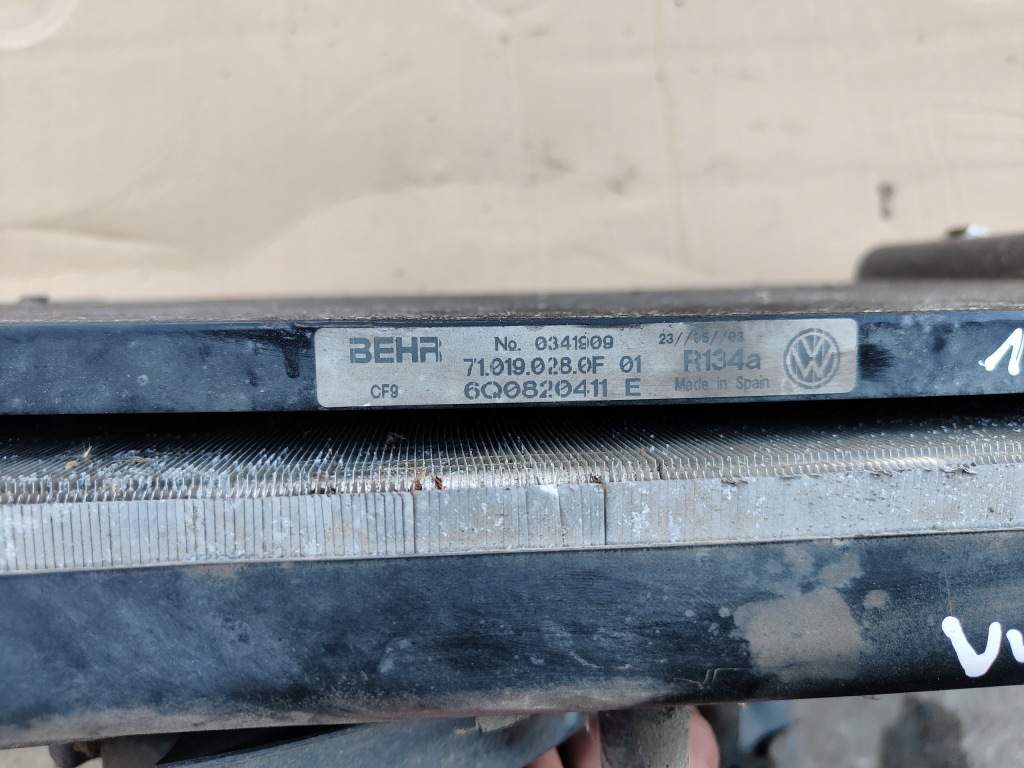 фото №5, Радиатор комплект vw polo 1.2 панель фары 9n кондиционер woda