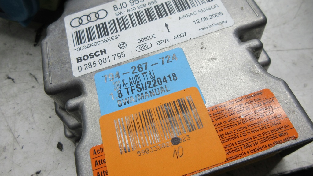 фото №9, Audi tt 8j pas левый правый подушка пассажира датчик