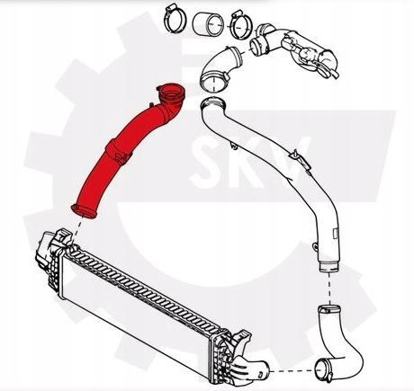 фото №3, Шланг труба інтеркулер volvo c30 s40 v50 1.6d