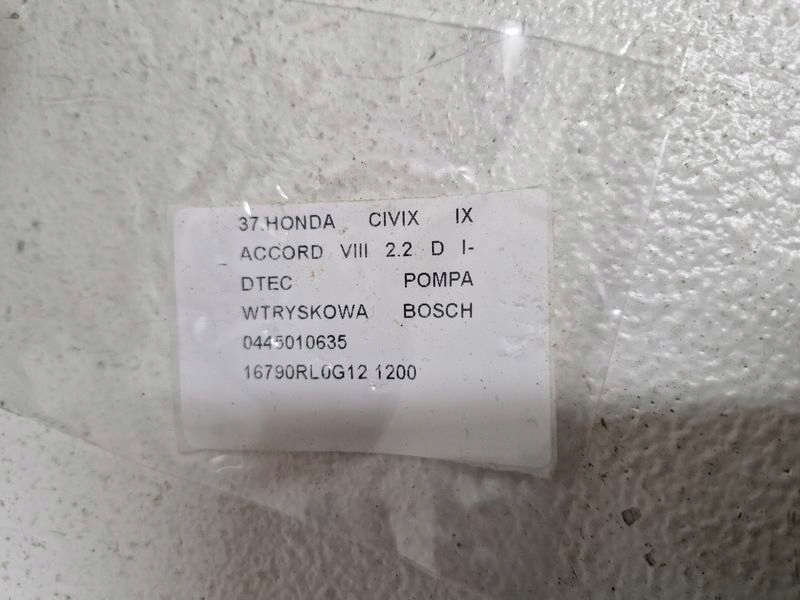 фото №7, Honda civic 9 ix accord 8 viii 2.2 i-dtec насос впрыскная топлива bosch