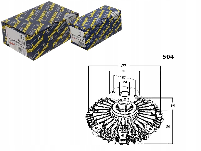 фото №1, Вязкостная муфта сцепление вязкостная japanparts 1320a032 3