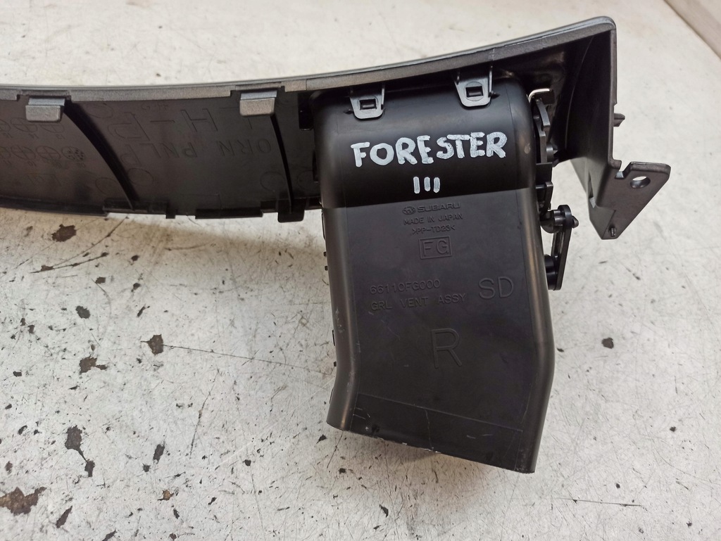 фото №12, Subaru forester iii молдинг декоративна консолі решітка обдув 66110fg000