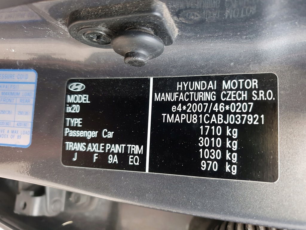 фото №8, Hyundai ix20 11r 1.4 16v g4fa бортовий комп'ютер набір імобілайзер