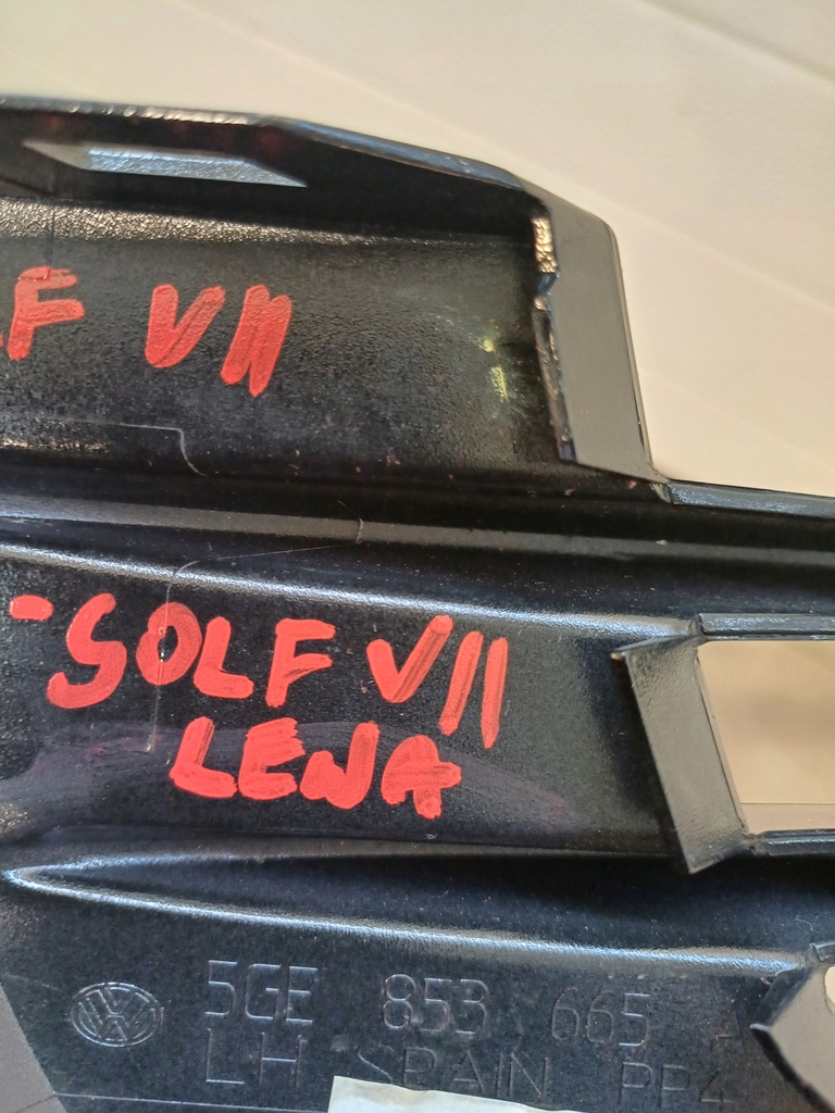 фото №6, Заглушка бампера лівий перед передня vw golf vii 7 e- golf 5ge853665a