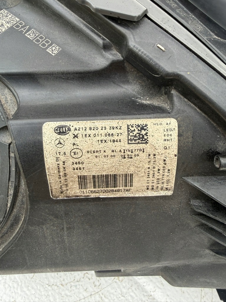 Mercedes w212 фара ліва перед a2128202339kz європа ori перетворювачі Зі Шроту