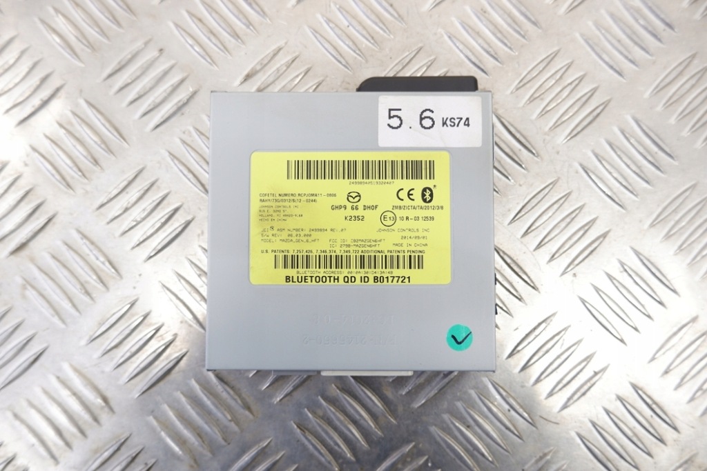 фото №1, Модуль блютуз mazda cx-5 ke, gh ghp966dh0f 2.2l дизель 129kw 2014