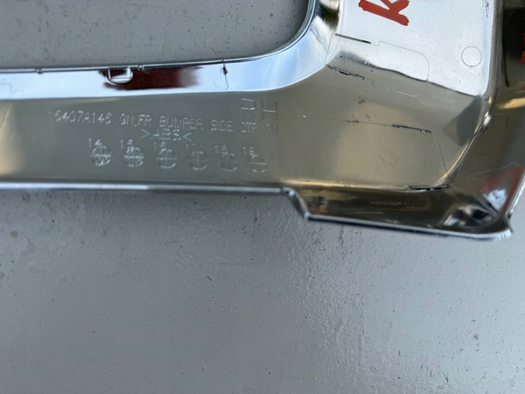 фото №12, Mitsubishi outlander iii 3 lift 15r- хром молдинг бампера перед правая