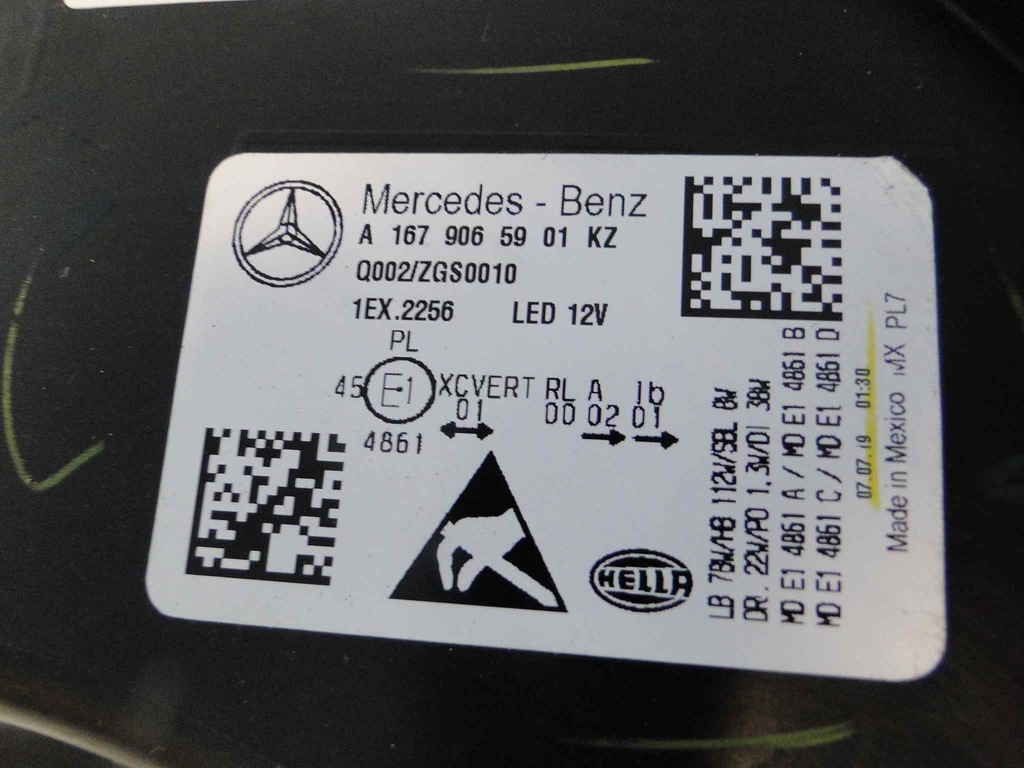 фото №11, Mercedes gls x167 167 лампы лампа multibeam led