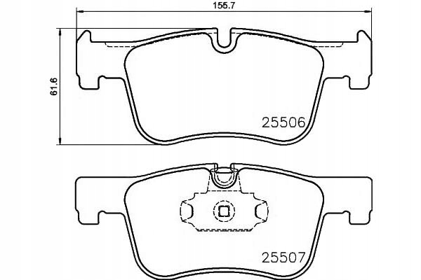 фото №2, Тормозные колодки тормозные bmw перед 1 3 4 10- textar
